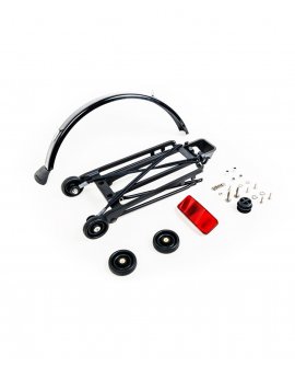 Q-Parts - Rear Rack Set + Mudguard (Black)